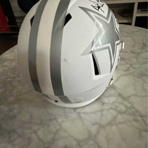 Dallas Cowboys Dak Prescott #4 & Jason Witten #82 Signed Full Size Helmet w COA - Picture 7 of 10